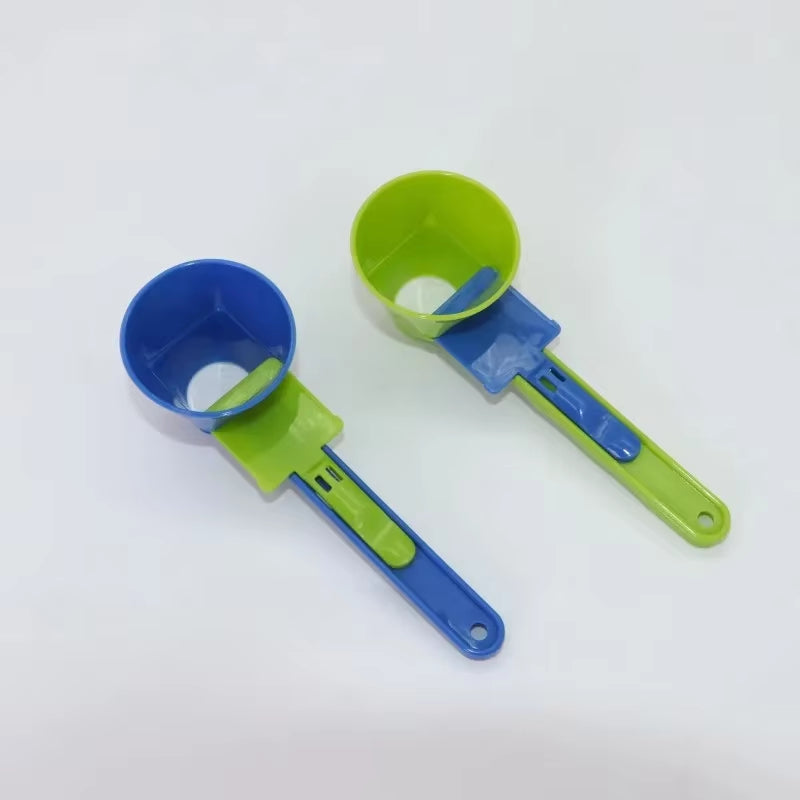 Coffee Scoop Funnel for Flling Reusable K-Cup Coffee Pot Coffee Spoon Sliding Design Measuring Spoon Kitchen Accessories